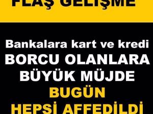 Kredi kartı borcu olanlara bakanlıktan sevindiren açıklama!
