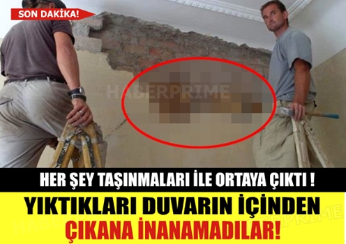 HER ŞEY TAŞINMALARI İLE ORTAYA ÇIKTI ! YIKTIKLARI DUVARIN İÇİNDEN ÇIKANA galerisi resim 1