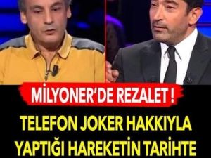 Milyonerde görülmemiş olay