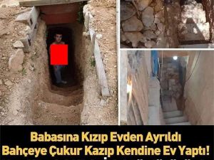 Evin yapımına başladı.