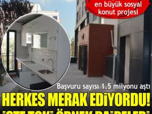 İşte TOKİ örnek daireleri! Herkes merak ediyordu