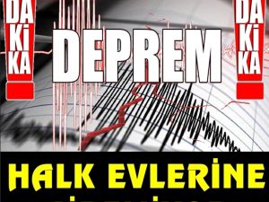 4.5 büyüklüğünde deprem