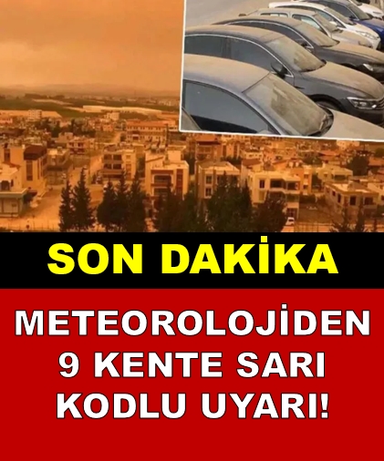 METEOROLOJİDEN 9 KENTE SARI UYARI galerisi resim 1