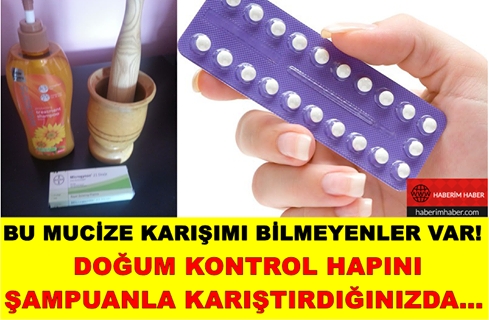 BU MUCİZE KARIŞIMI BİLMEYENLER VAR! DOĞUM KONTROL HAPINI ŞAMPUANLA KARIŞ galerisi resim 1