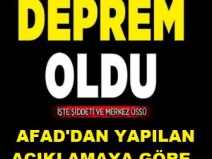 Bir ilimizi sokağa döken deprem!