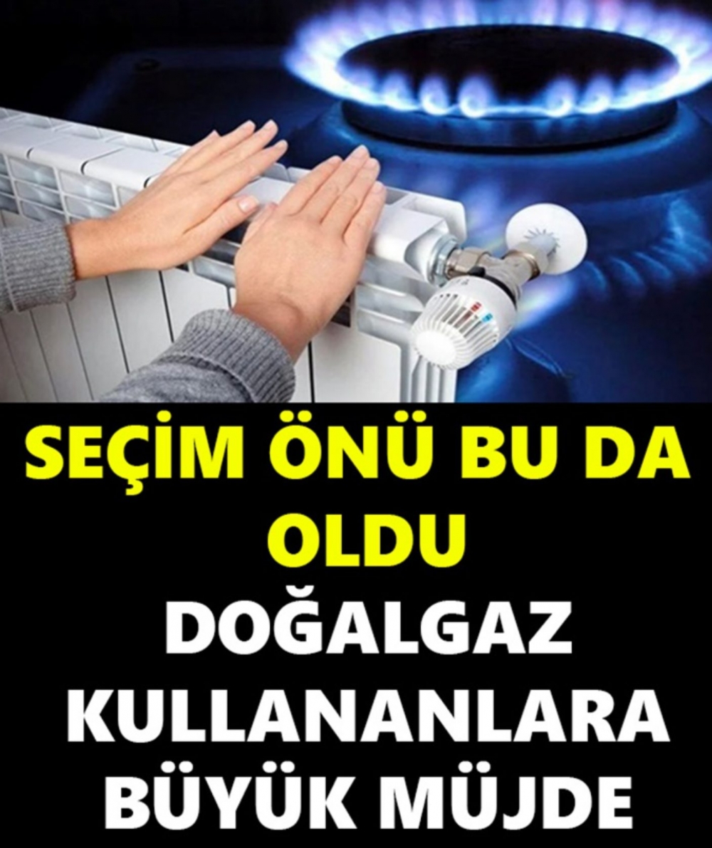 DOĞALGAZ KULLANANLARA BÜYÜK MÜJDE galerisi resim 1