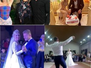 Düğünde dikkat çeken detay.