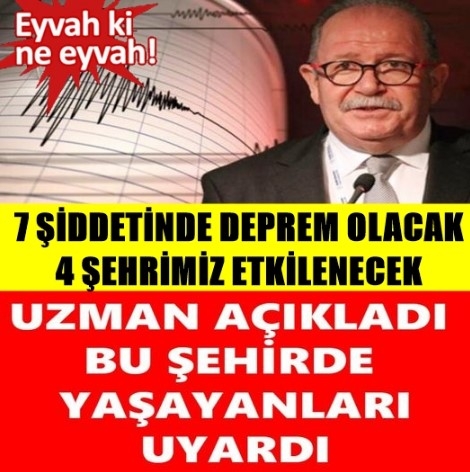 Türkiye’de 7’yi Bulan Zelzele Olacak galerisi resim 1