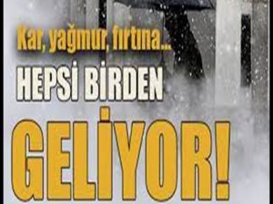 İstanbul dahil birçok il için sağanak, fırtına ve kar uyarısı: 5 gün sür