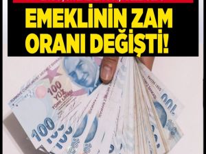 Emeklinin zam oranı değişti!