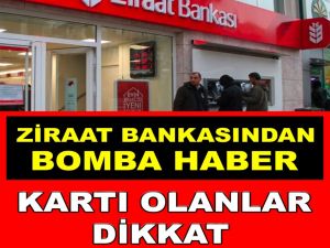 Ziraat Bankası Kartını Kullananlara