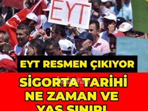 EYT Resmen Çıkıyor!