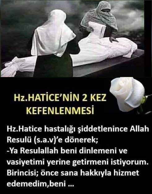 HZ.HATİCE’NİN İKİ KERE SARILMASI. galerisi resim 1