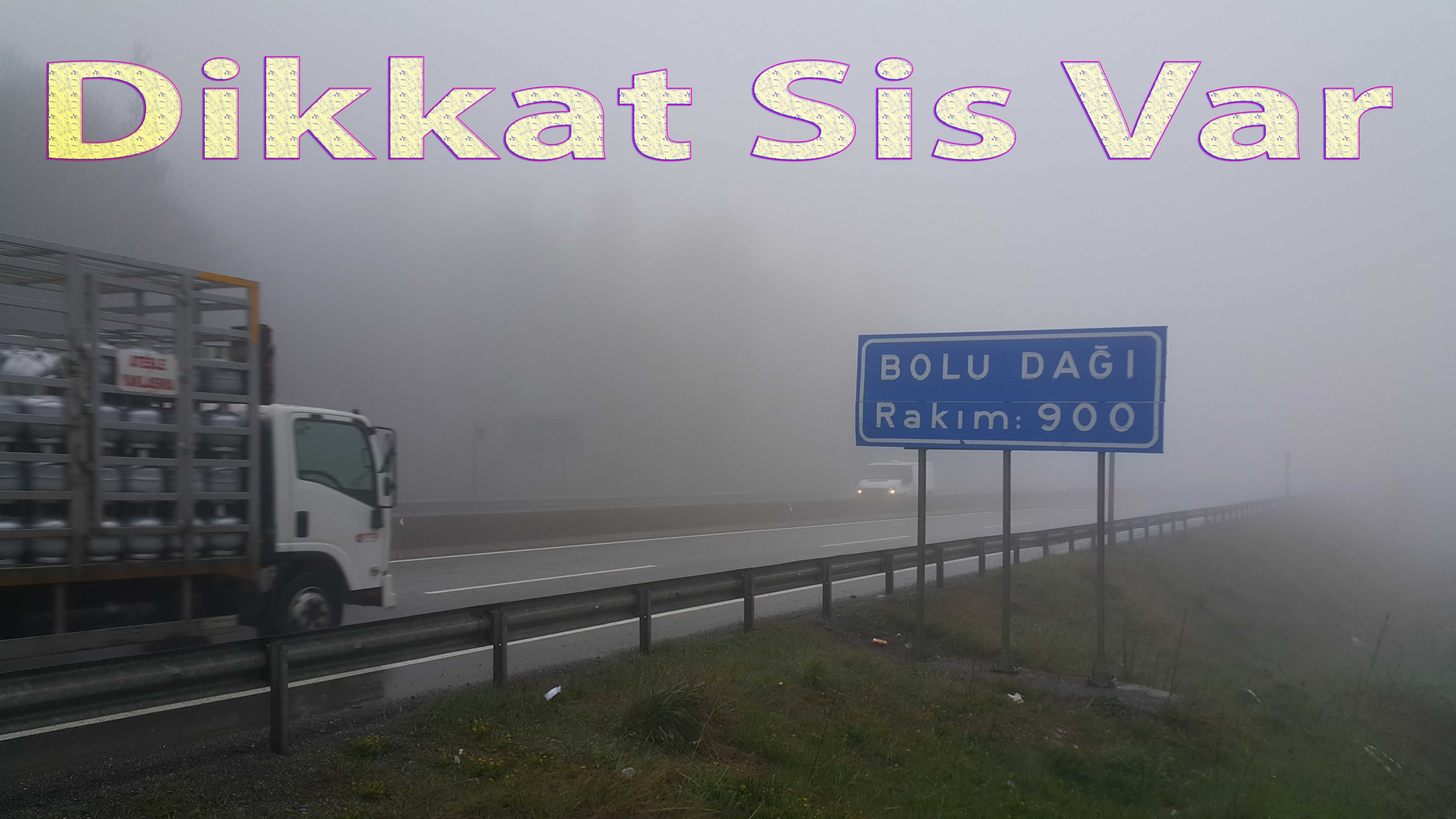 Bolu Dağında Sis etkili oluyor