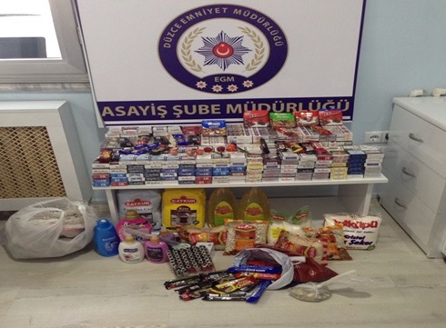 Market Hırsızı Kıskıvrak Yakalandı