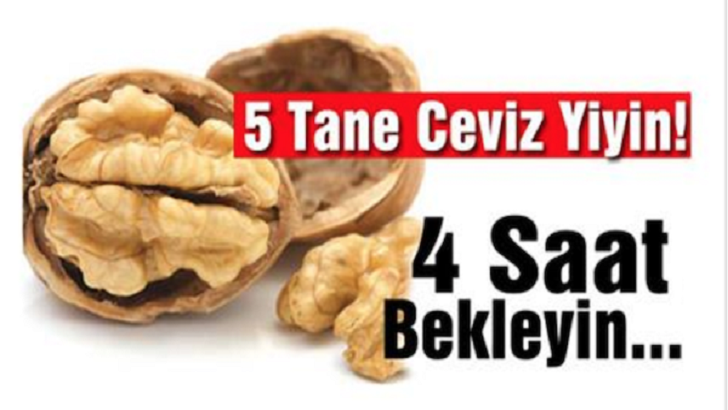 Sadece 5 Tane Ceviz Yiyin ve 4 Saat Sonra BAKIN Ne Oluyor?