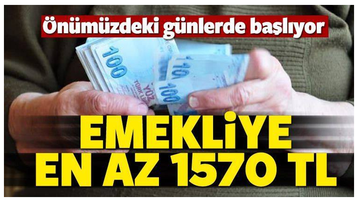Emekliye en az 1570 Lira maaş