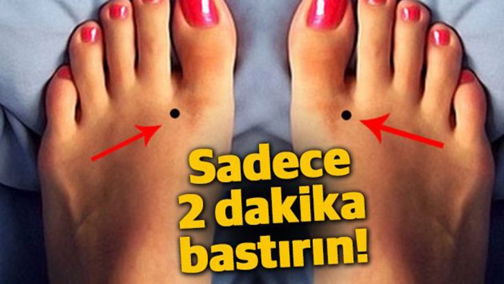 Ayakta bu iki noktaya bastırmak