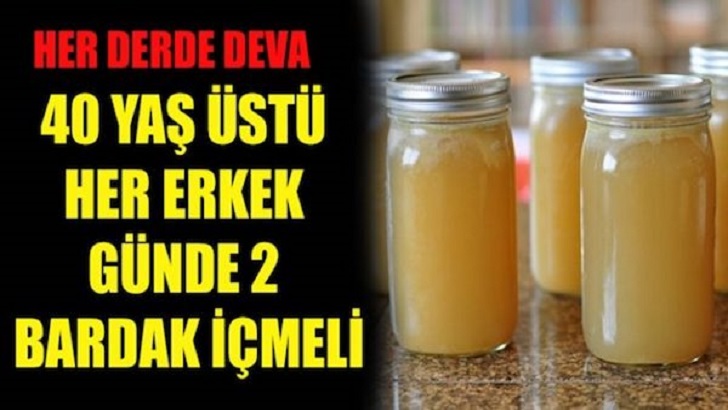 40 YAŞ ÜSTÜ HER ERKEK GÜNDE 2 BARDAK İÇSİN DEĞİŞİMİ GÖRSÜN