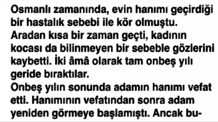 Bir kocanın hanıma olan şevkati ancak bu kadar olur. Herkes okusun mutlaka. Örnek güzel.