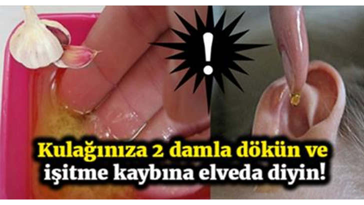 Kulağınıza 2 damla dökün ve işitme kaybına elveda deyin