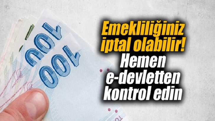 Hizmet dökümünüzde bu kodu görürseniz emekliliğiniz iptal olabilir!