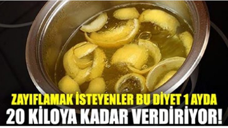 HAŞLANMIŞ LİMON DİYETİ İLE 1 AYDA 20 KİLO VERİN