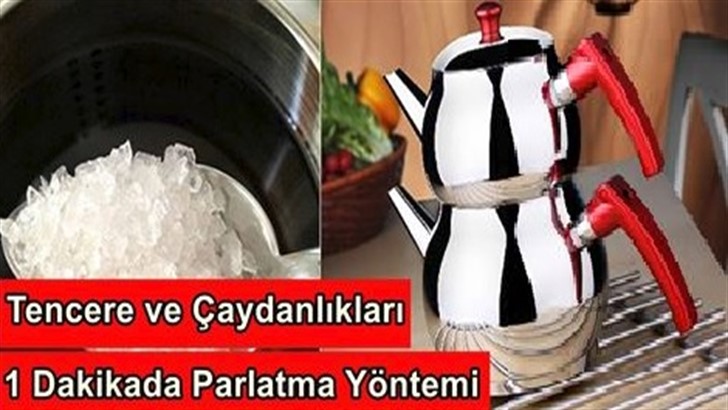 EVDE DEMLİK (ÇAYDANLIK) PARLATMA YÖNTEMİ