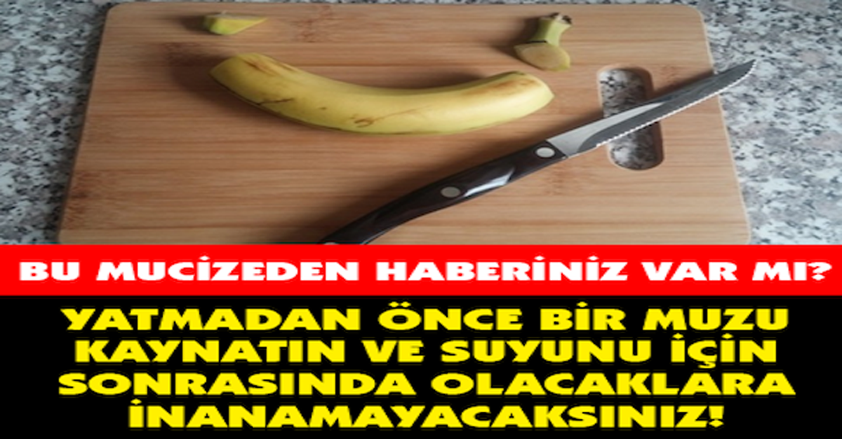 MUZU KAYNATIP YATMADAN ÖNCE İÇERSENİZ BAKIN NE OLUYOR