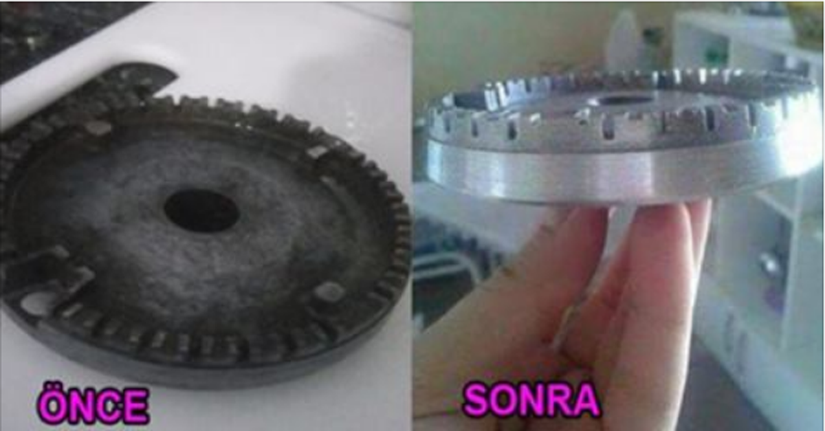 EVDE OCAK GÖZLERİNİ 1 DAKİKADA BU ŞEKİLDE PIRIL PIRIL OLUCAK