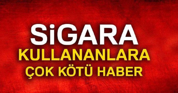 Sigara kullananlara çok kötü haber