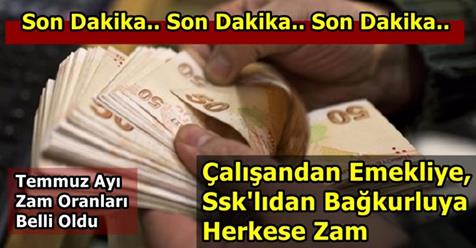 Emekli ve memurlara son dakika zam gelişmesi haberi!