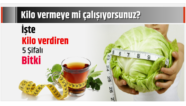 KİLO VERMENİZE YARAYACAK BEŞ ŞİFALI BİTKİ...