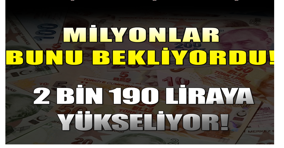 MÜJDELİ HABER! 12 MİLYON BUNU BEKLİYOR