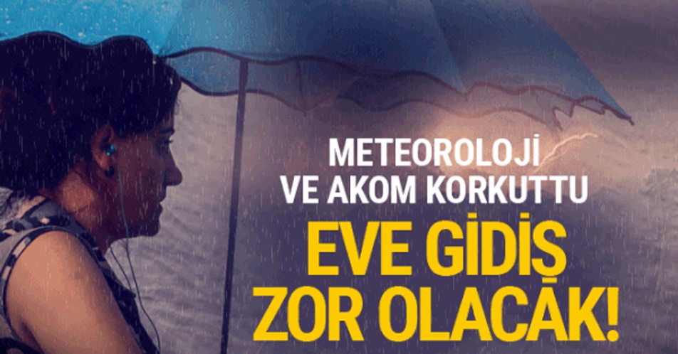 AKOM’dan İstanbul’a uyarı! İşte saatlik hava tahmini! Meteoroloji ve AKOM Uyardı! Eve Gidiş Zor Olacak