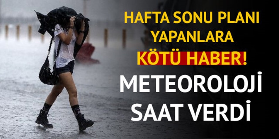 METEOROLOJİ'DEN SON DAKİKA UYARISI