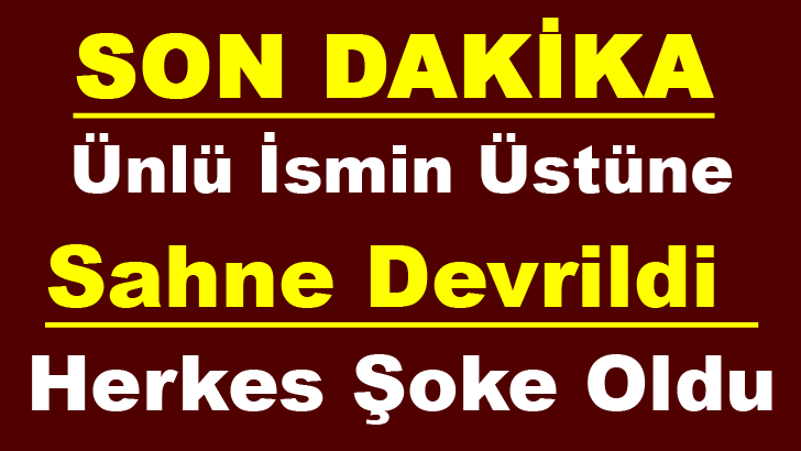 Ünlü İsmin Üstüne Sahne Devrildi Herkes Şoke Oldu