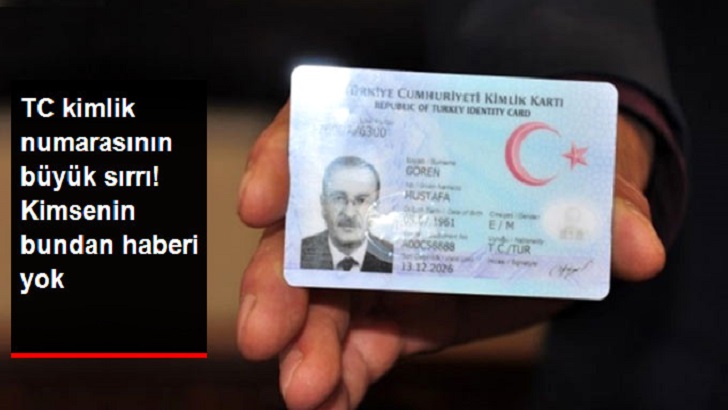 TC KİMLİK NUMARASININ SIRRI