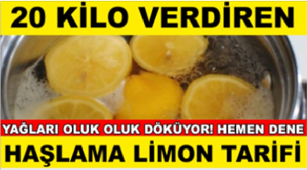 Haşlanmış Limon İle 30 Günde Tam 20 Kilo Verin