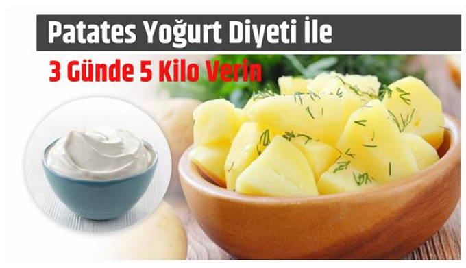 Yoğurt Patates Diyeti İle 3 Günde 5 Kilo Verin