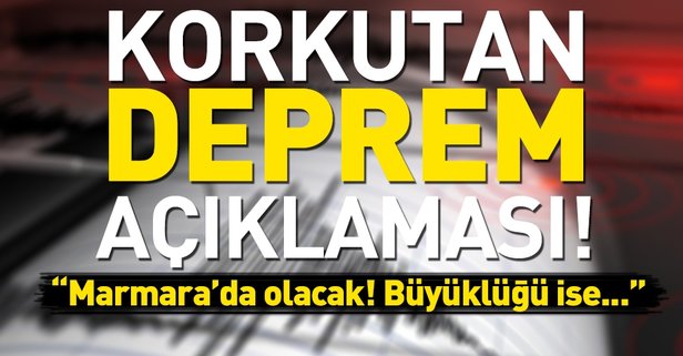 Prof. Dr. Sakınç: Marmara'da, 7.2 ve 7.4 civarında deprem bekleniyor