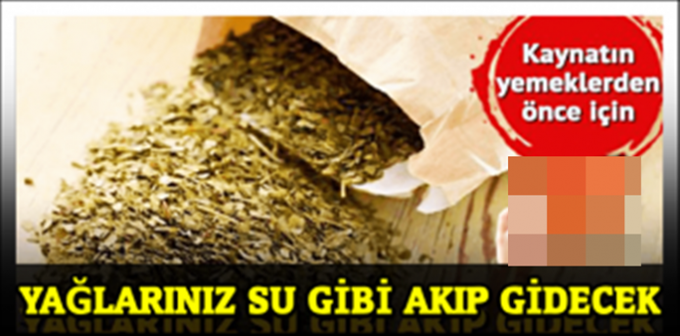 Kaynatın ve Yemekten Önce İçin ! Fazla Yağlar Su Gibi Akıp Gidecek…