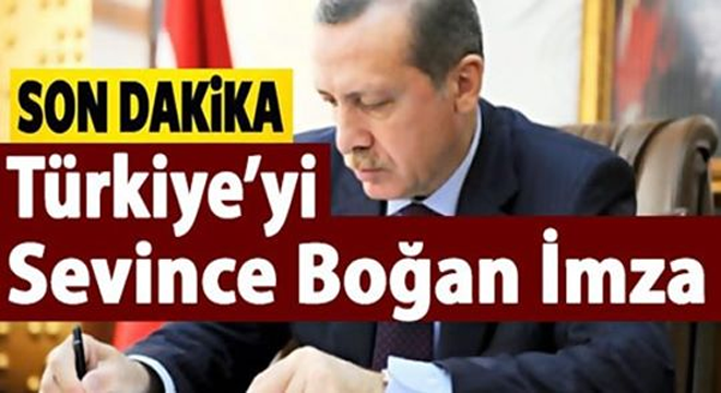 Başkan Erdoğan’dan Bütün Türkiye’yi Sevince Boğan Yeni İmza