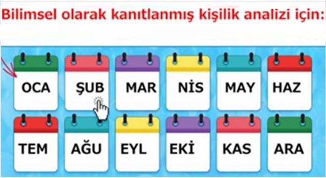 Tam Gerçek Tespit Doğduğun aya göre kişilik analizi