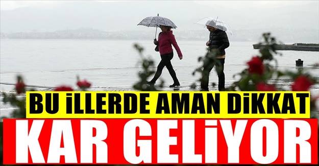 Meteorolojiden Yurt Genelinde Acil uyarı : Saati belli