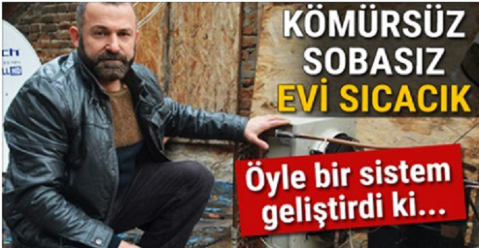 Buzdolabı motoruyla evini bedavaya ısıtıyor