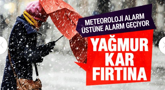 Kar geliyor meteoroloji yeni duyurdu 8 il için arka arkaya alarm geldi