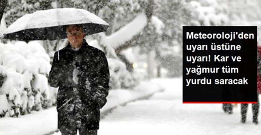 Meteoroloji'den Son Tahmin: Kar ve Yağmur Tüm Yurdu Saracak