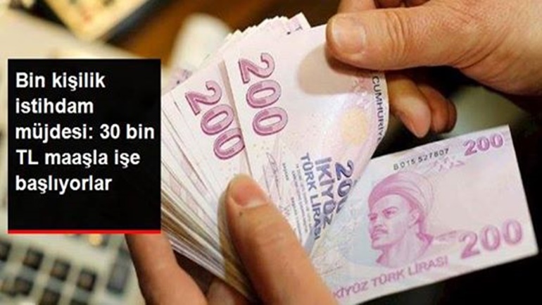 30 Bin TL Maaş ile İşe Başlıyorlar
