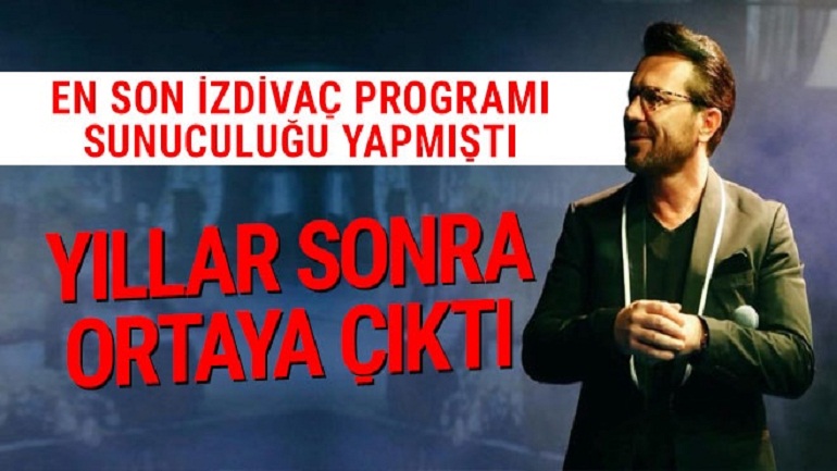 En s-on izdivaç programını sunmuştu